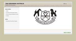 Desktop Screenshot of doggroomingaustralia.com.au