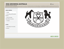 Tablet Screenshot of doggroomingaustralia.com.au
